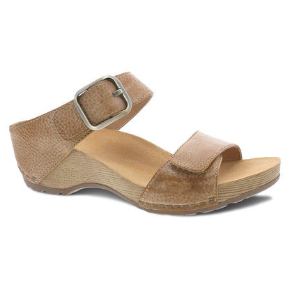 Tan Milled Burnished Sandal,36