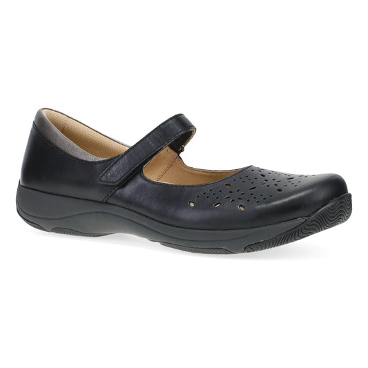 Dansko Stacy Black Waxy Burnished