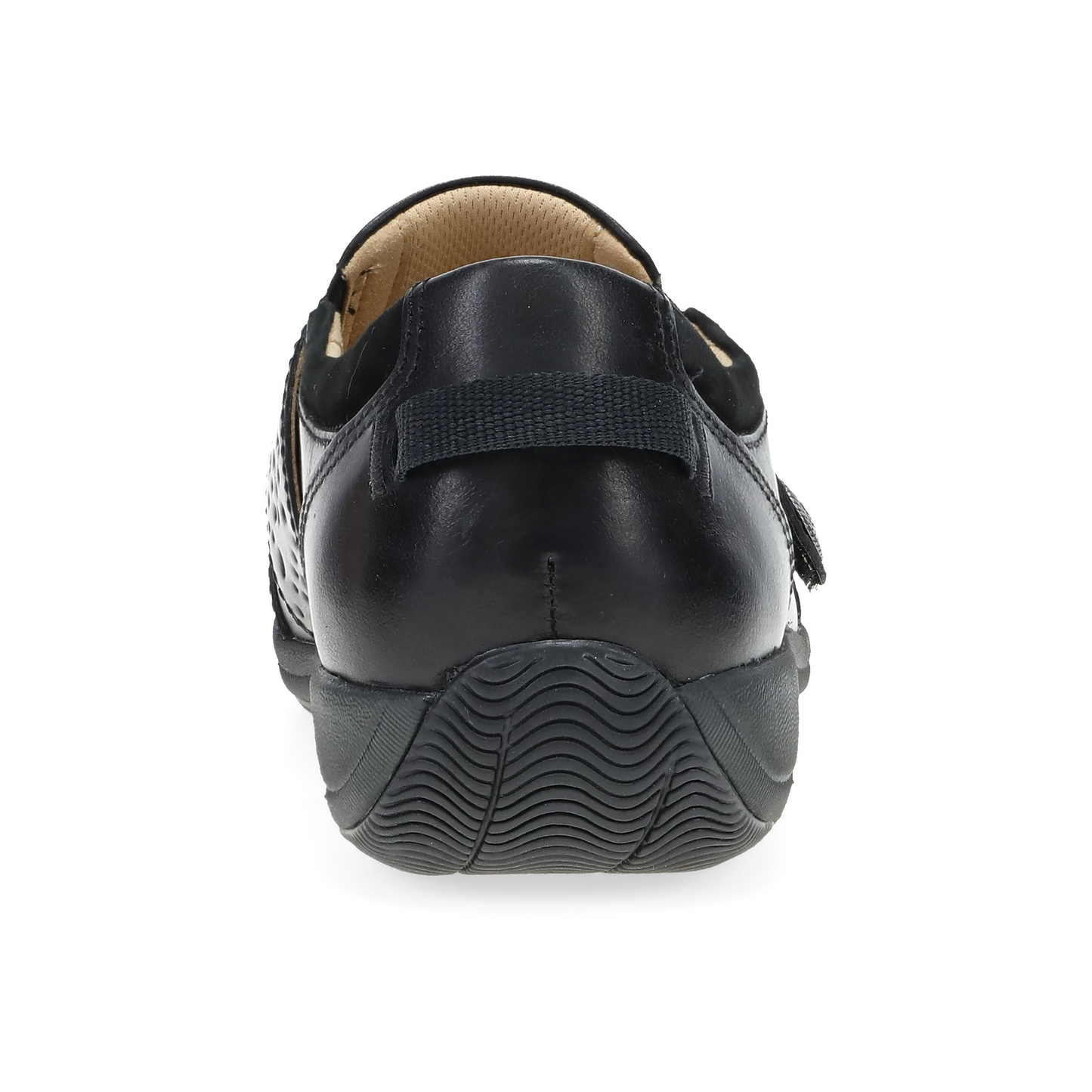 Dansko Sallie Wide Black Waxy Burnished