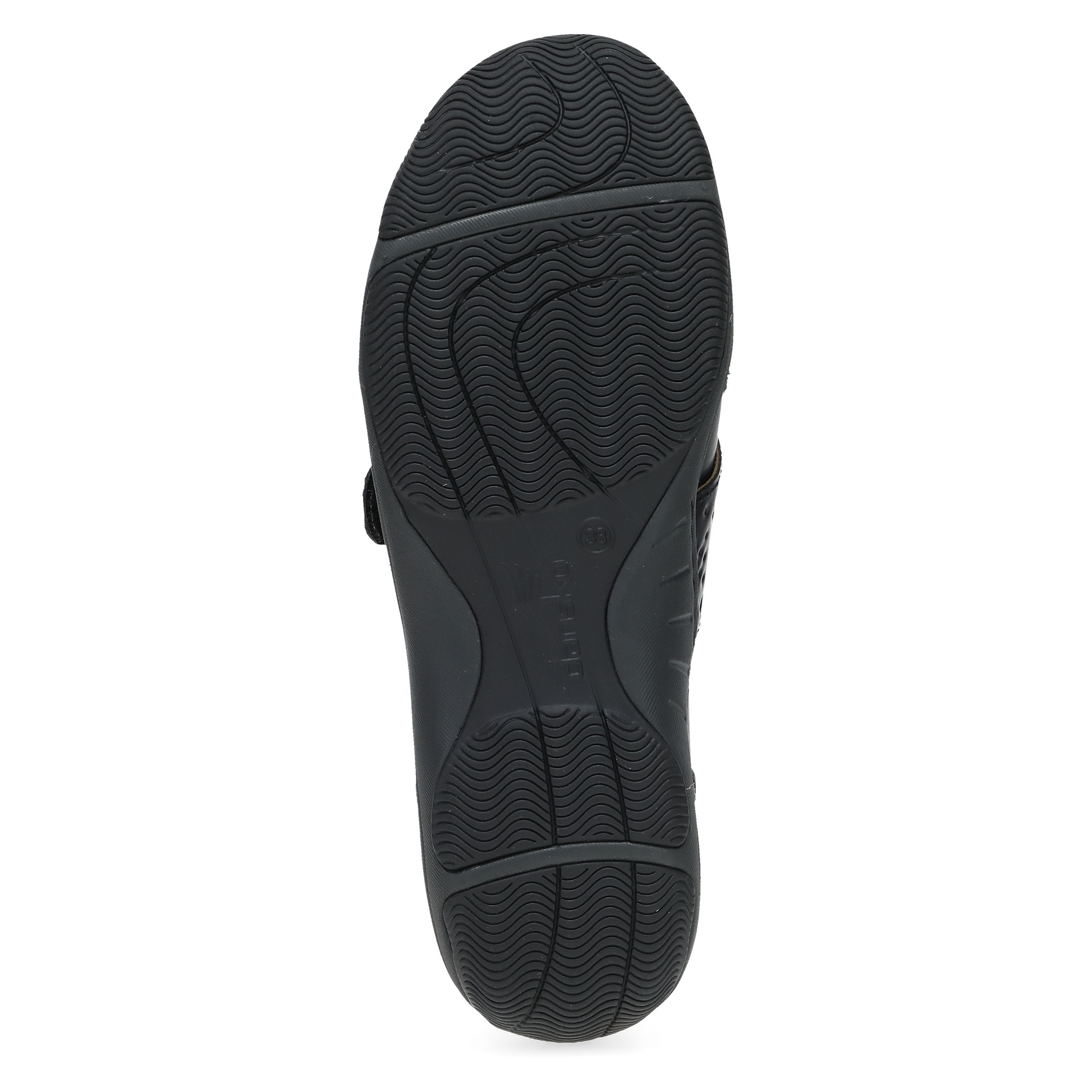 Dansko Sallie Wide Black Waxy Burnished