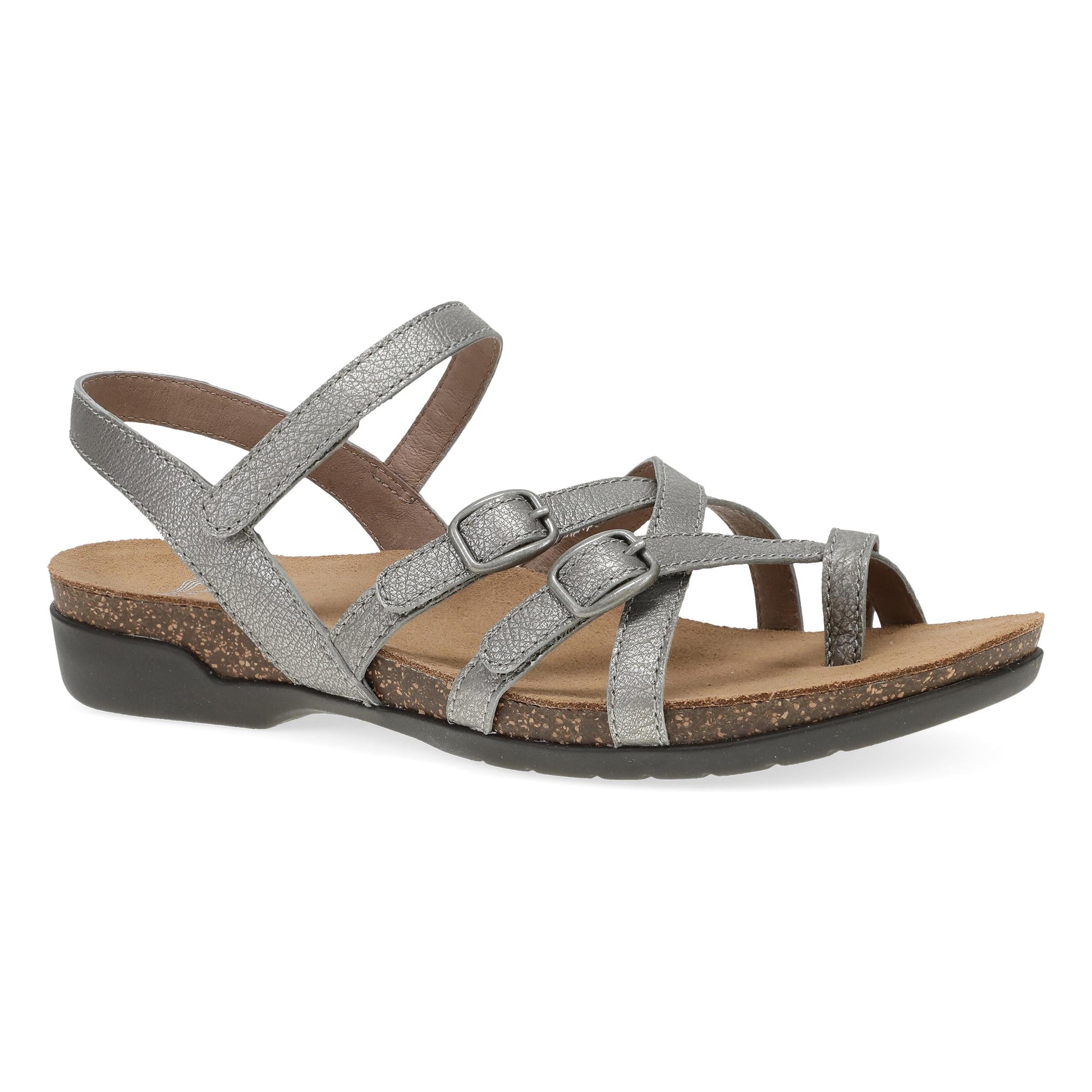 Antique SIlver Metallic Sandal,36