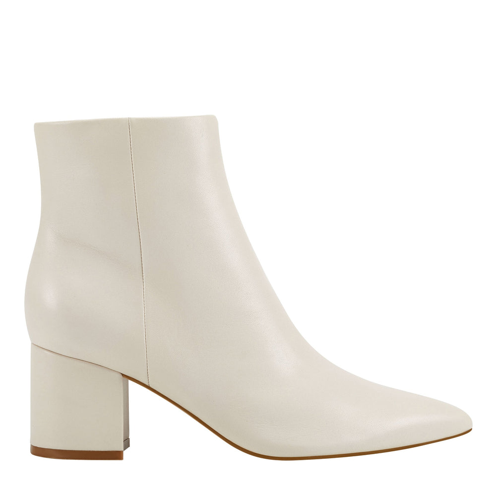 Marc Fisher Jarli Pointy Ankle Bootie | Ivory Leather