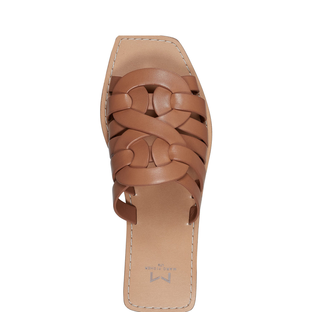Marc Fisher Kimiko Flat Slide Sandal | Natural