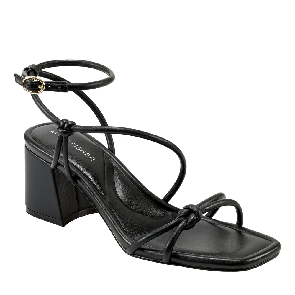 Marc Fisher Gurion Block Heel Sandal | Black