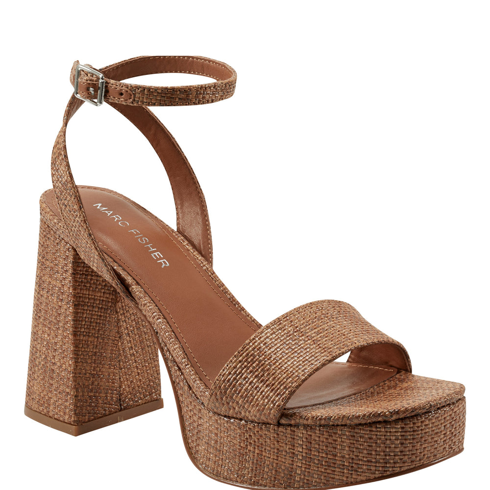 Marc Fisher Sadel Platform Sandal | Cognac