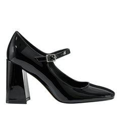 Marc Fisher Charin Block Heel Mary Jane | Black Patent