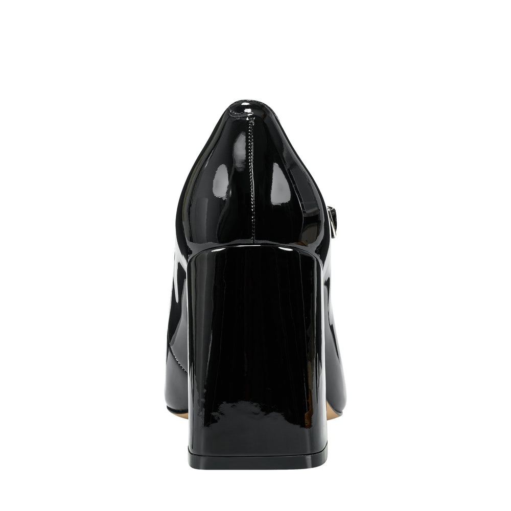 Marc Fisher Charin Block Heel Mary Jane | Black Patent