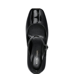 Marc Fisher Charin Block Heel Mary Jane | Black Patent