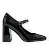 Marc Fisher Charin Block Heel Mary Jane | Black Patent