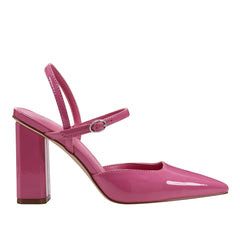 Marc Fisher Doster Pointy Toe Slingback | Pink Patent
