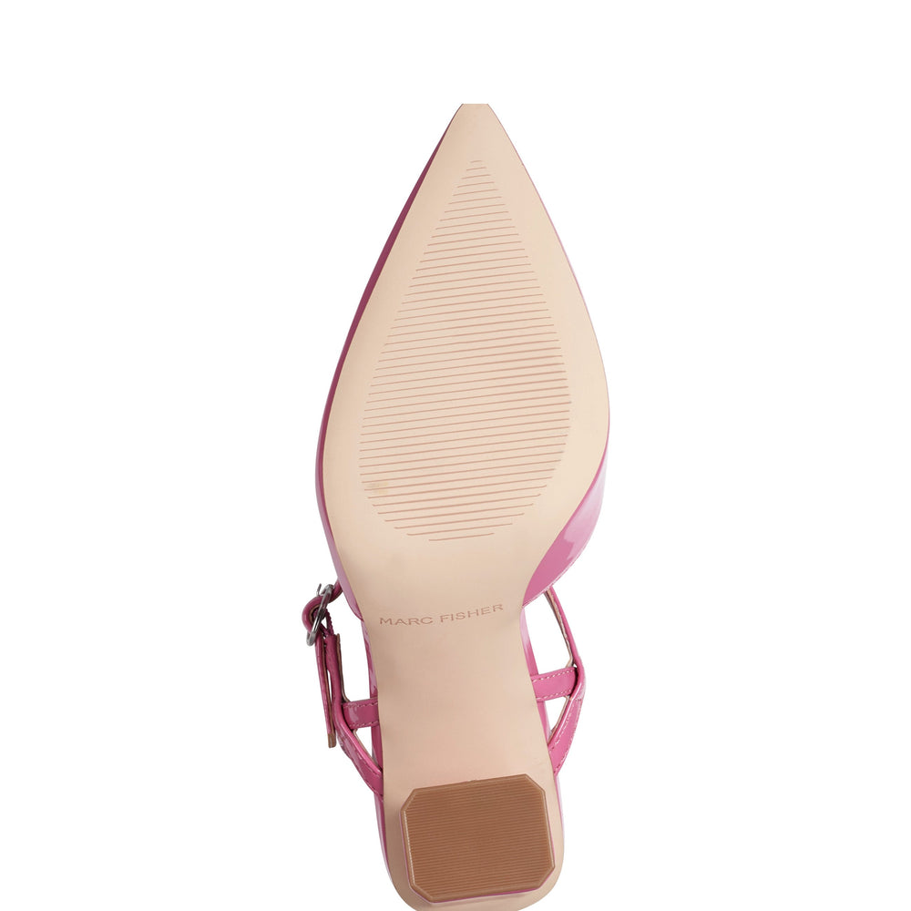 Marc Fisher Doster Pointy Toe Slingback | Pink Patent