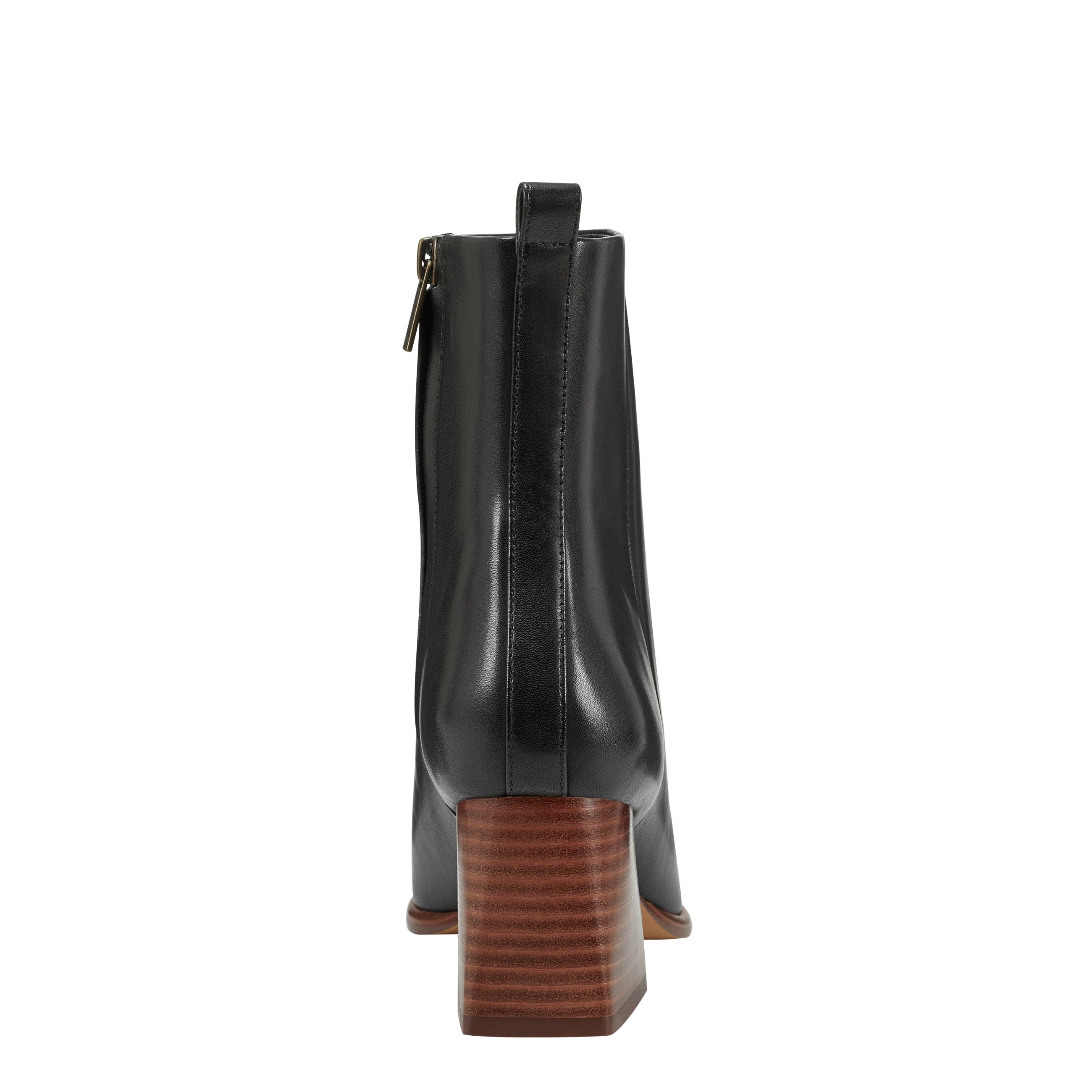 Marc Fisher Floria Square Toe Bootie | Black Leather