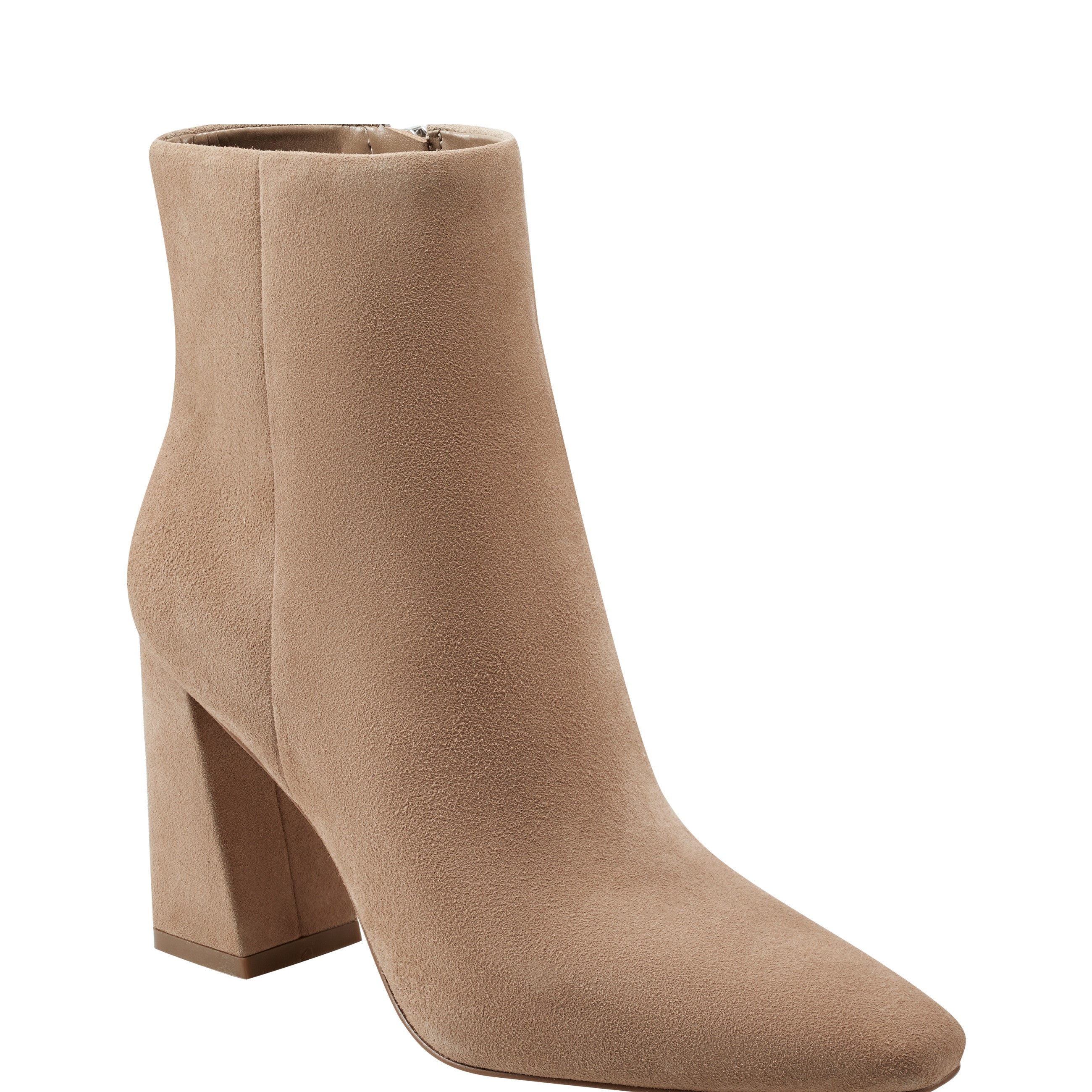Marc Fisher Yanara Heeled Bootie | Cognac Suede