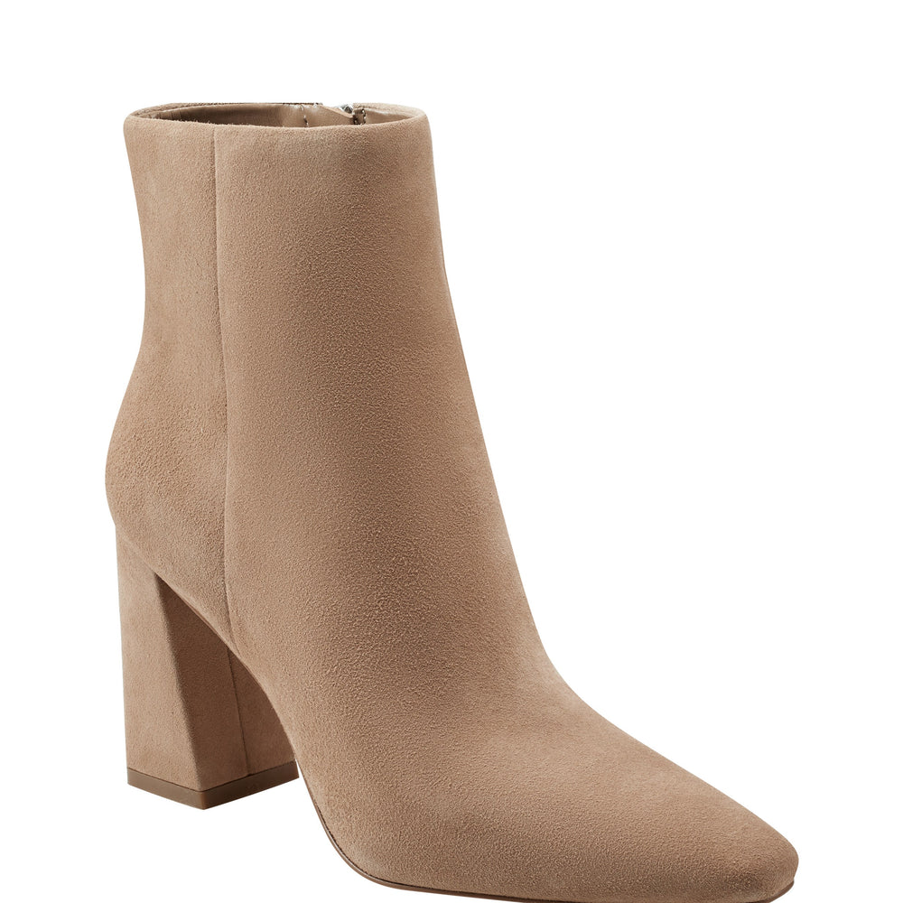 Marc Fisher Yanara Heeled Bootie | Cognac Suede
