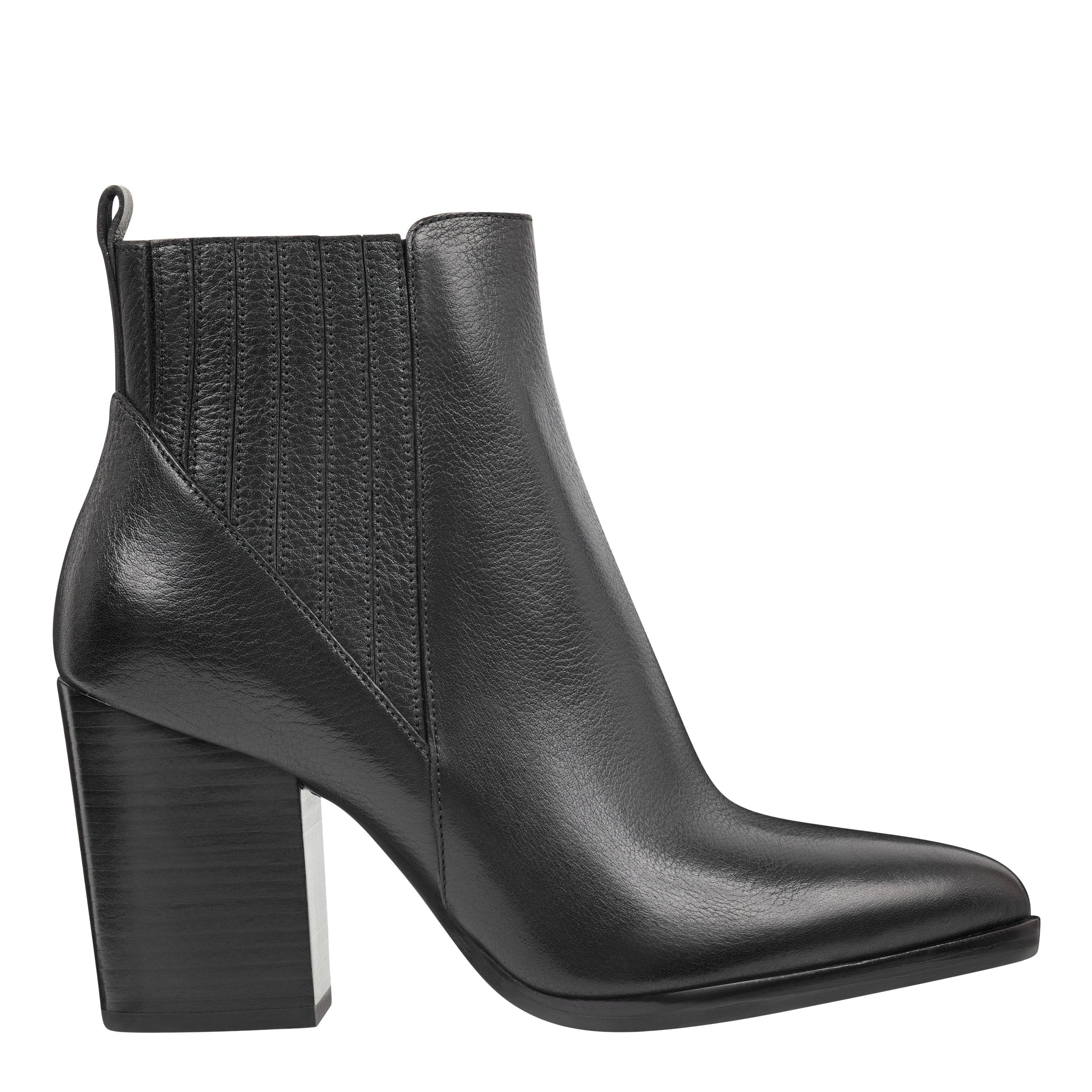Marc Fisher Alva Pointy Toe Bootie | Black Leather