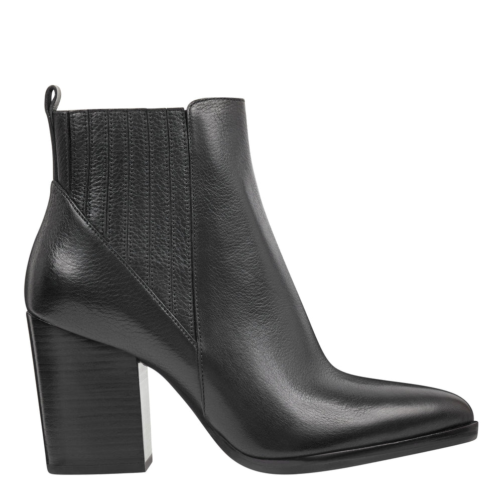 Marc Fisher Alva Pointy Toe Bootie | Black Leather