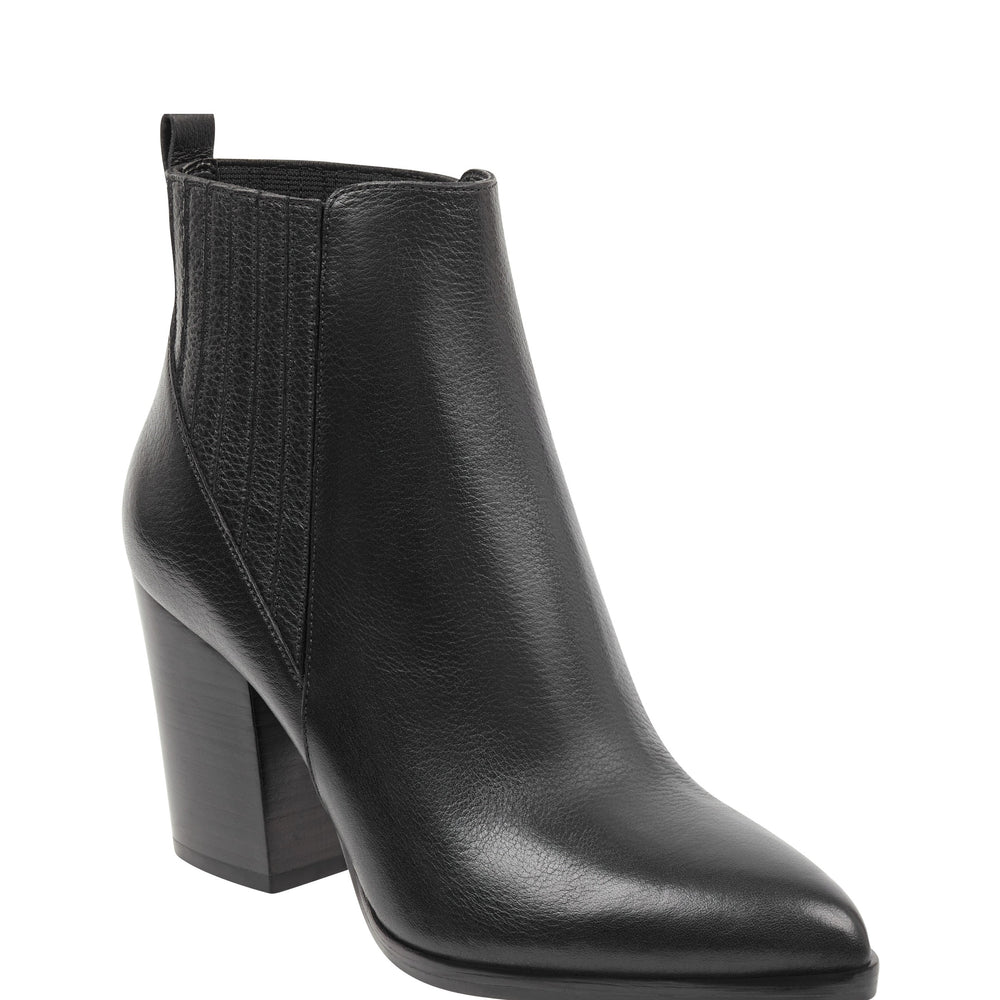 Marc Fisher Alva Pointy Toe Bootie | Black Leather