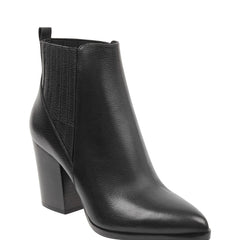 Marc Fisher Alva Pointy Toe Bootie | Black Leather