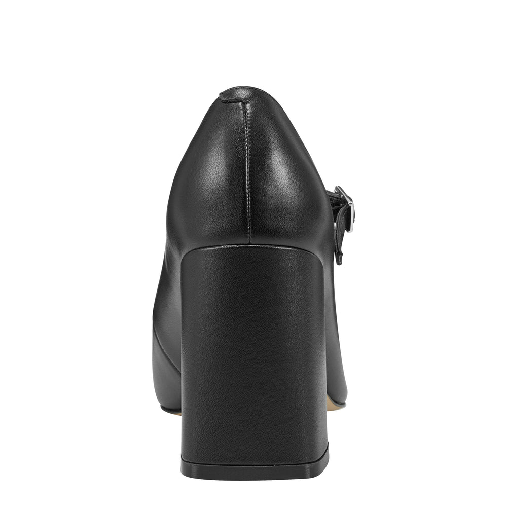Marc Fisher Charine Cap Toe Mary Jane | Black/Black