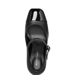 Marc Fisher Charine Cap Toe Mary Jane | Black/Black