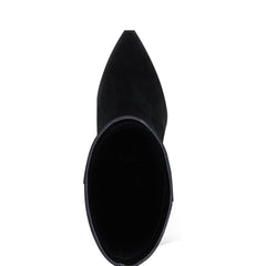 Marc Fisher Challi Pointy Toe Boot | Black Suede