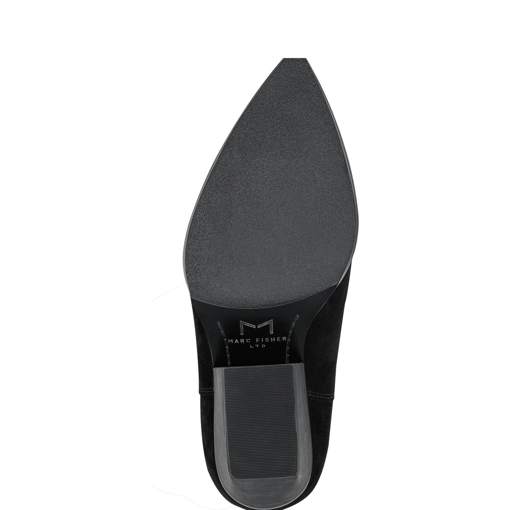 Marc Fisher Challi Pointy Toe Boot | Black Suede