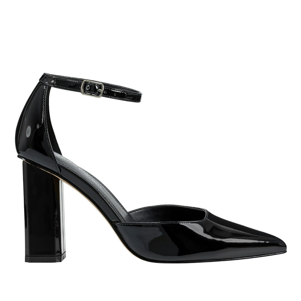 Marc Fisher Demeter Ankle Strap Pump | Black Patent