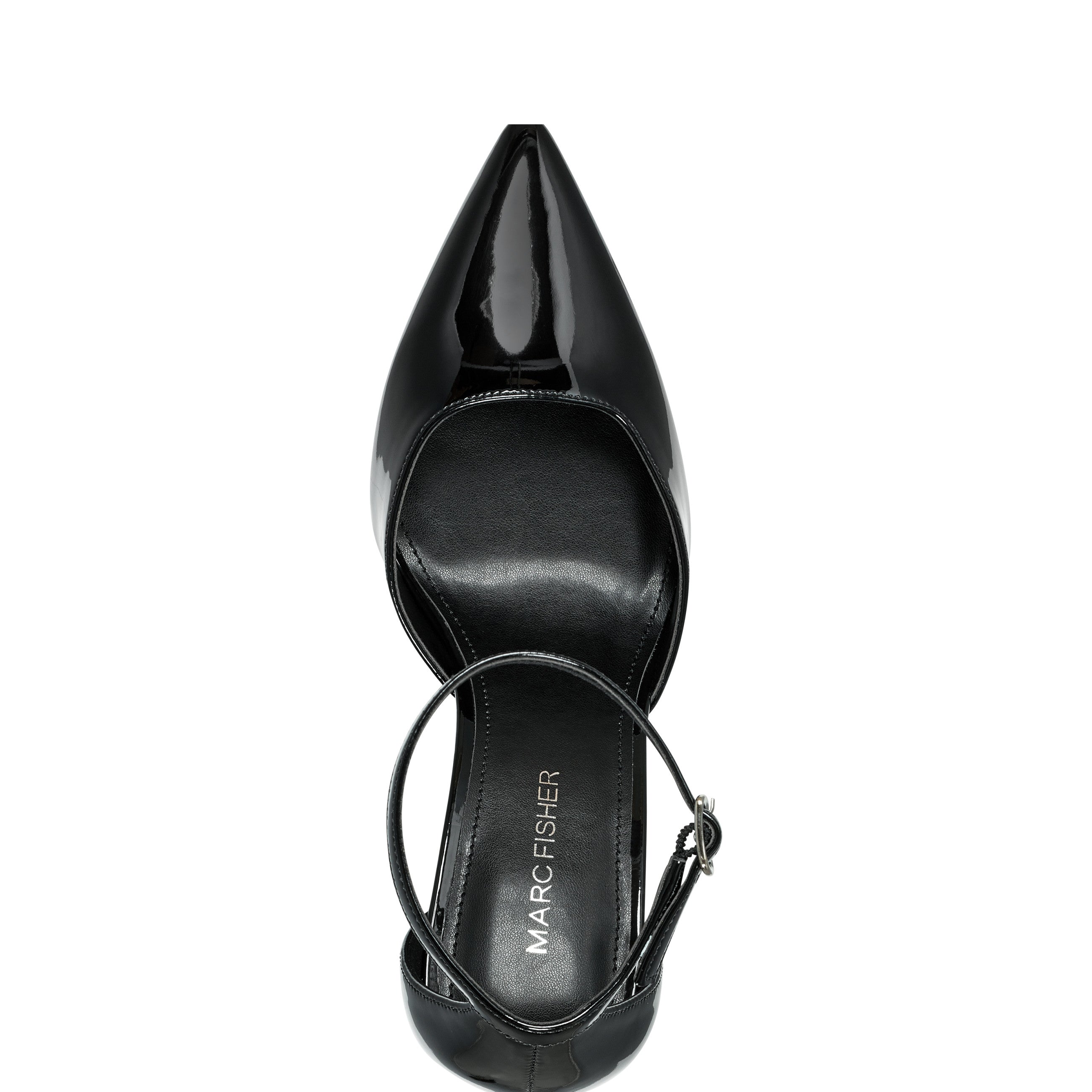 Marc Fisher Demeter Ankle Strap Pump | Black Patent