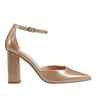 Marc Fisher Demeter Ankle Strap Pump | Natural Metallic