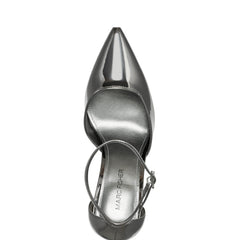 Marc Fisher Demeter Ankle Strap Pump | Pewter Metallic