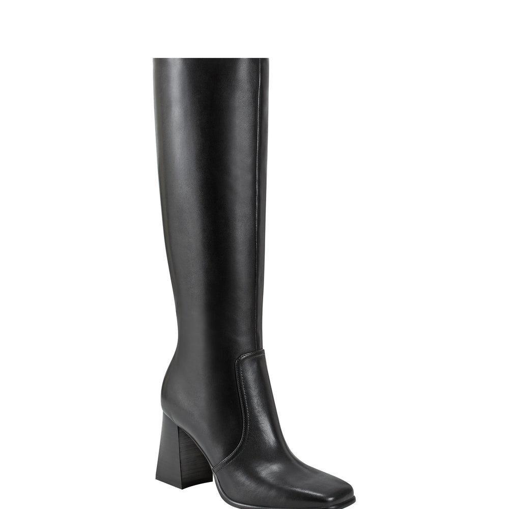 Marc Fisher Dreeam Block Heeled Boot | Black Leather