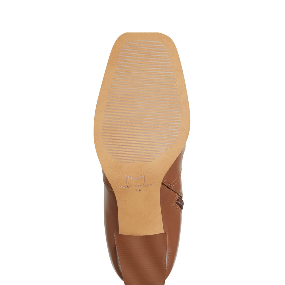 Marc Fisher Dreeam Block Heeled Boot | Tan Leather