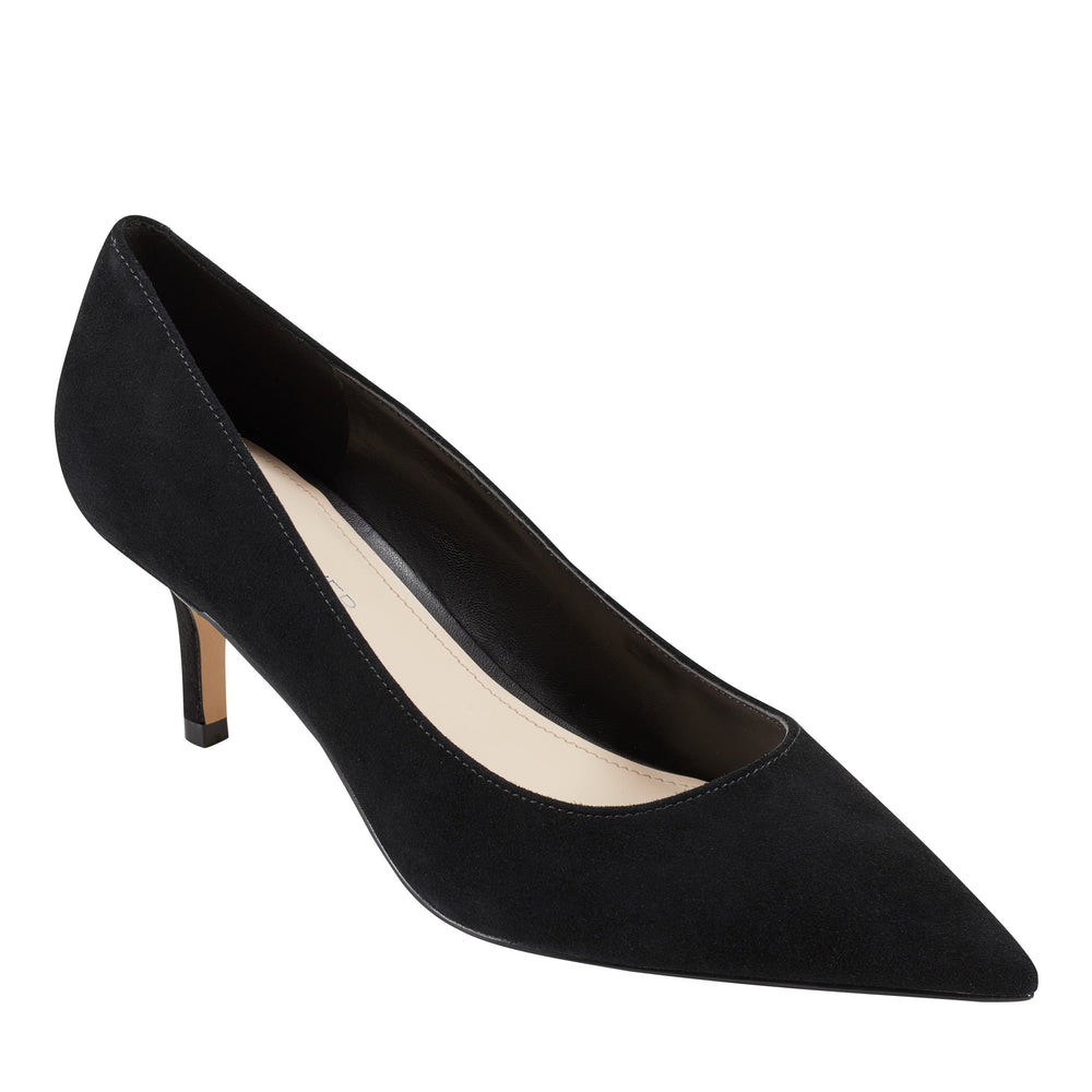 Marc Fisher Alola Pump | Black Suede