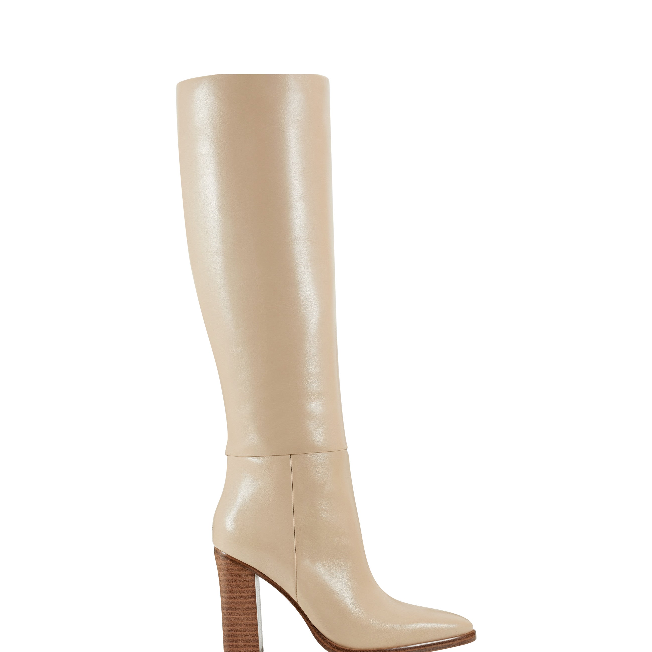 Marc Fisher Lannie Dress Boot | Light Natural Leather