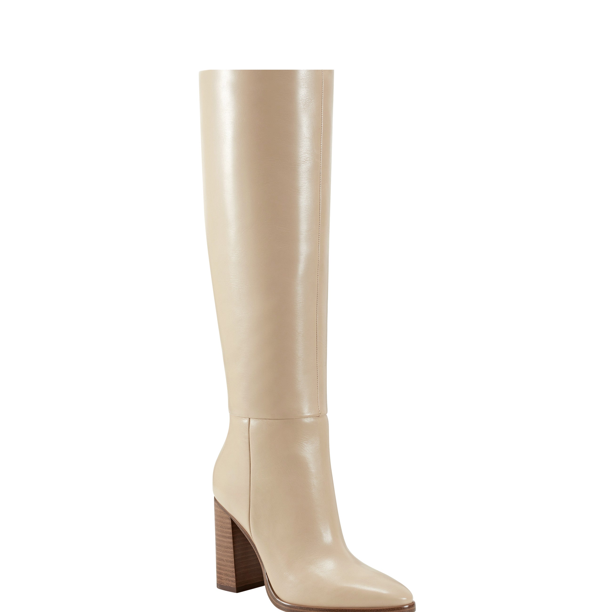 Marc Fisher Lannie Dress Boot | Light Natural Leather
