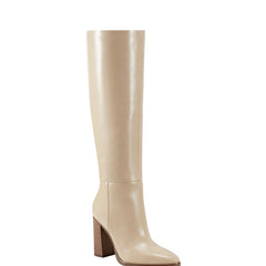 Marc Fisher Lannie Dress Boot | Light Natural Leather
