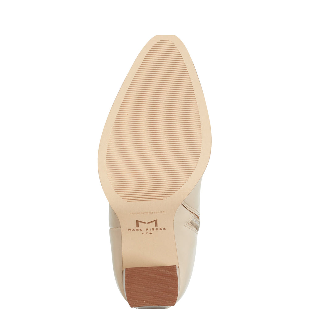 Marc Fisher Lannie Dress Boot | Light Natural Leather