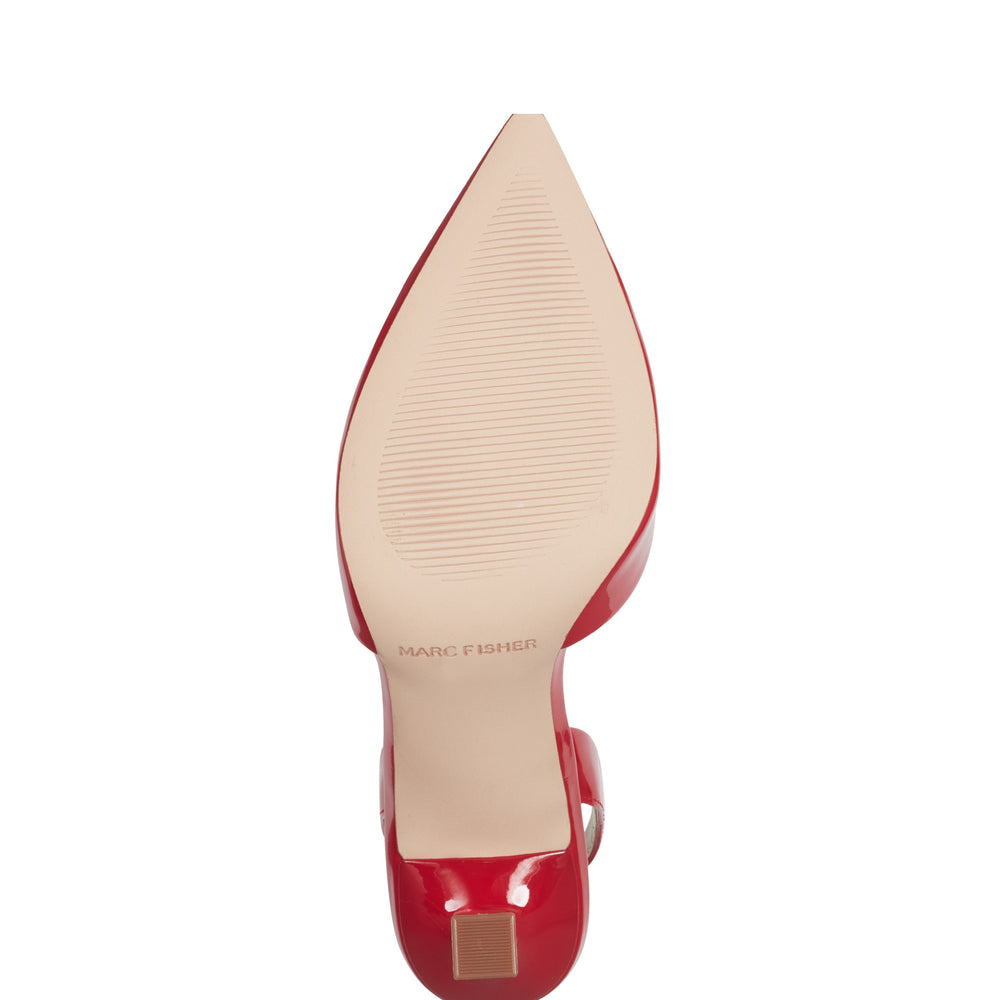 Marc Fisher Hadya Slingback Pump | Medium Red Patent