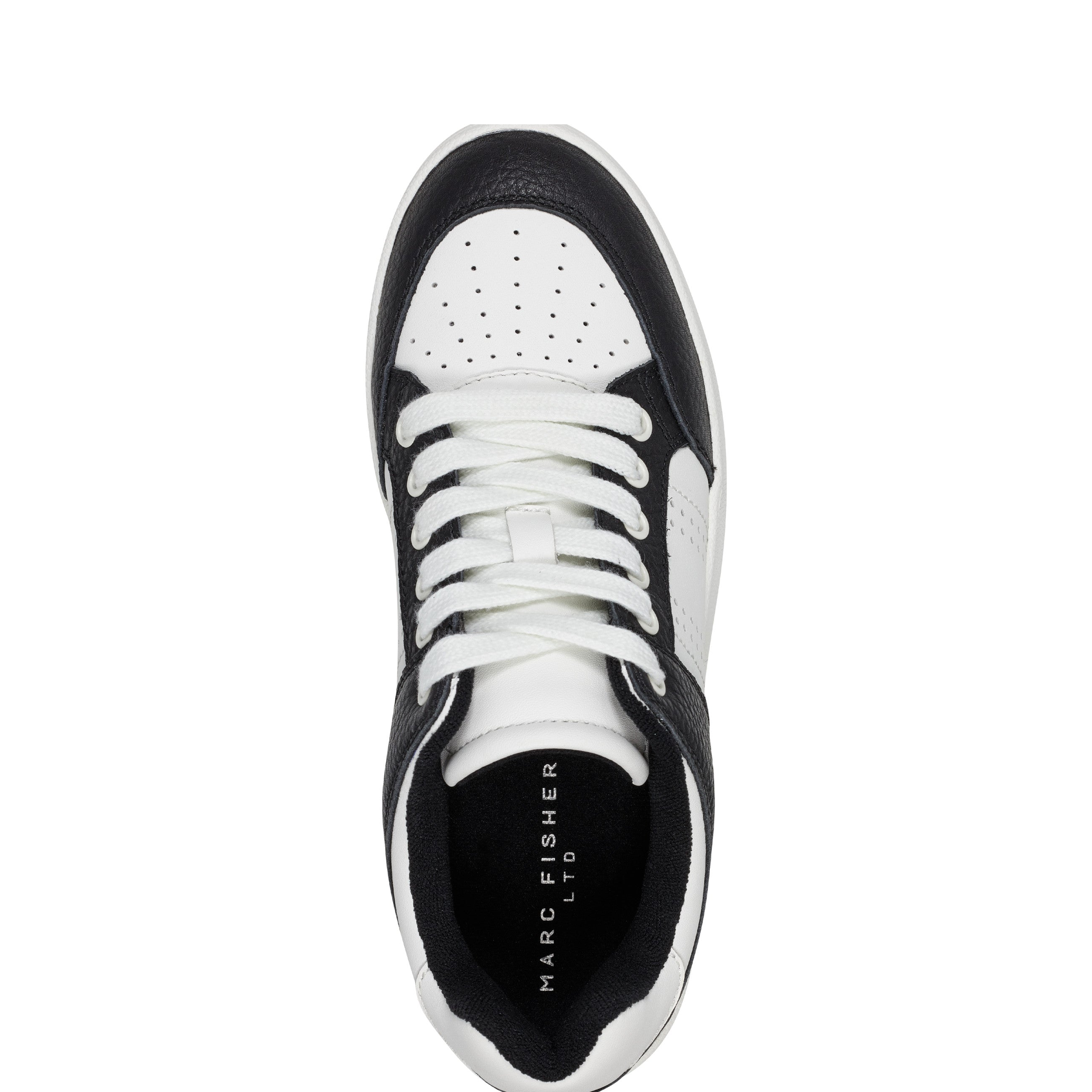 Marc Fisher Flynnt Laceup Sneaker | White/Black