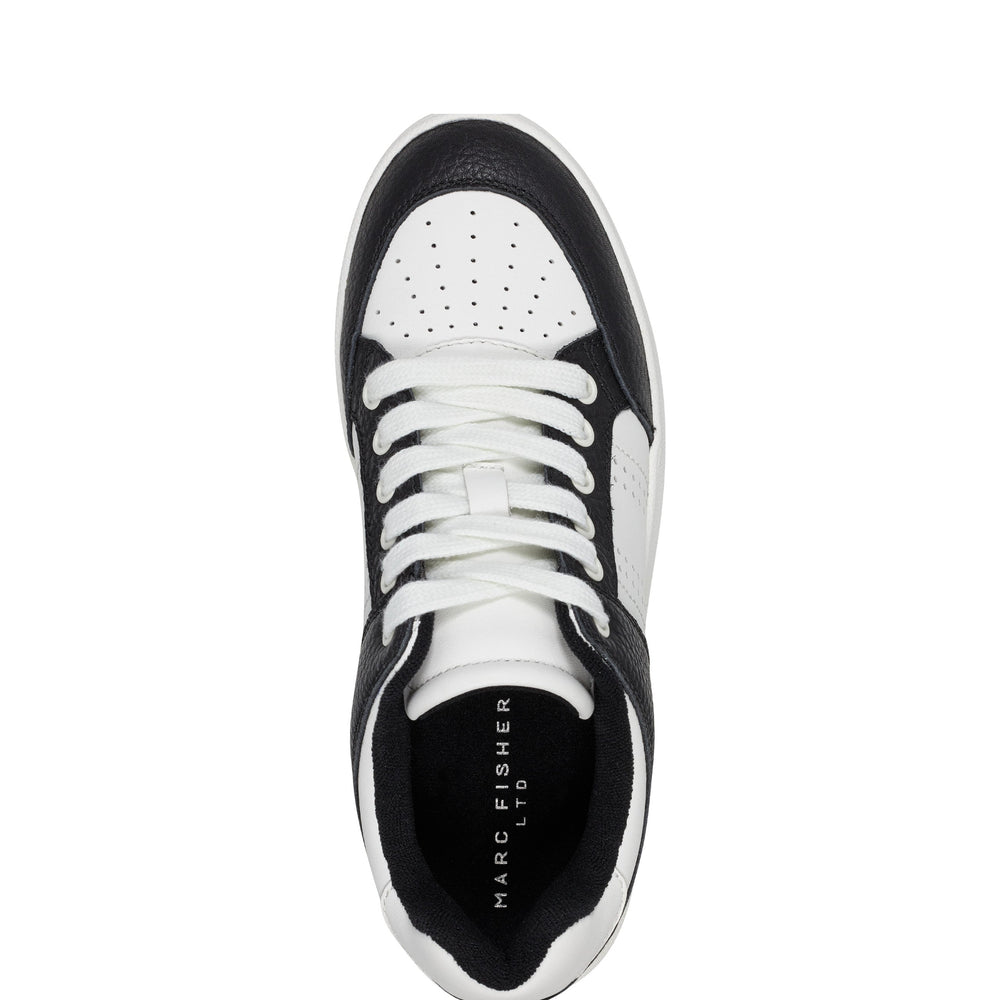 Marc Fisher Flynnt Laceup Sneaker | White/Black