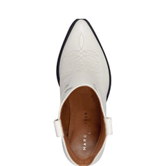 Marc Fisher Jalella Detailed Western Bootie | Ivory Leather