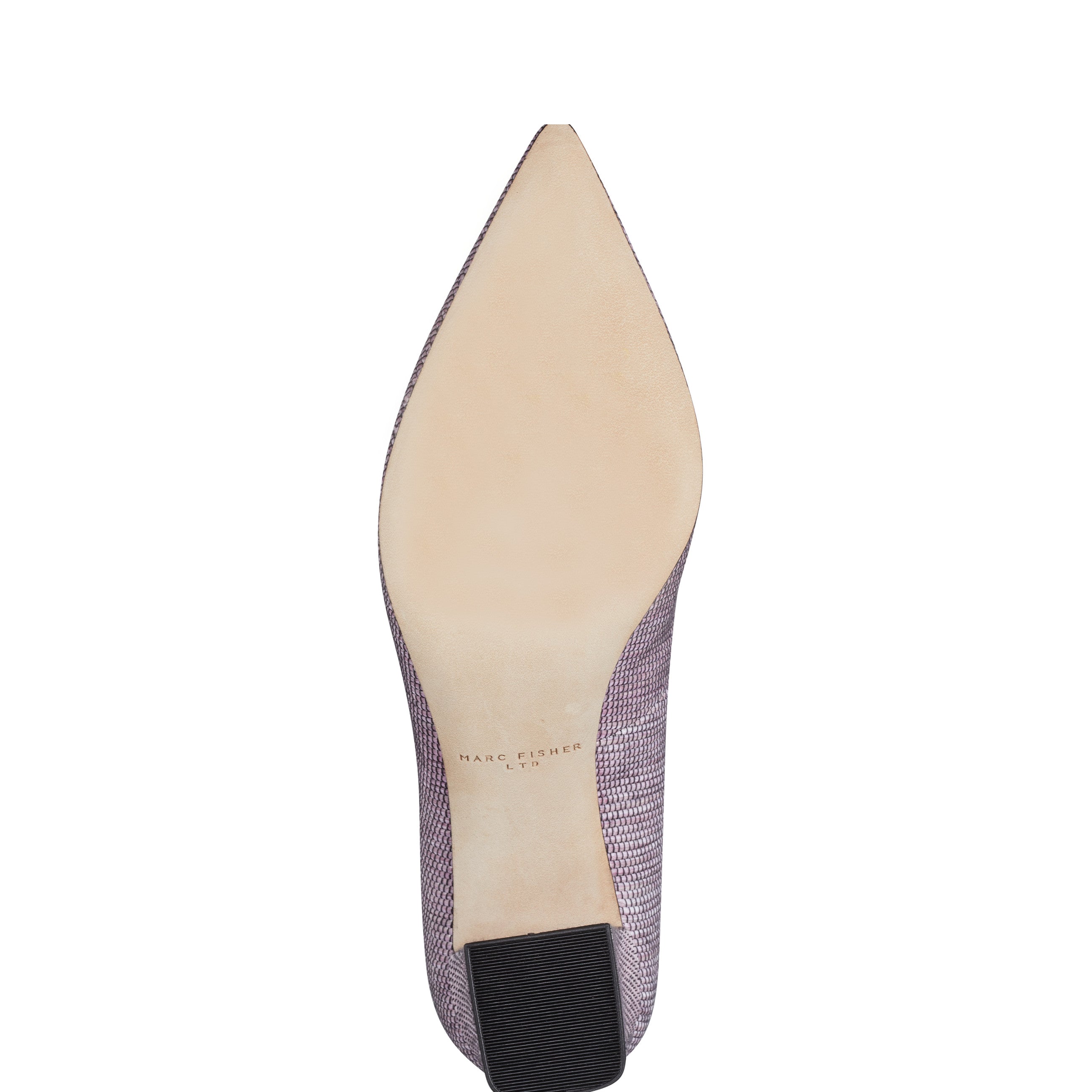 Marc Fisher Zala Block Heel Pointy Toe Pump | Pink Raffia Multi