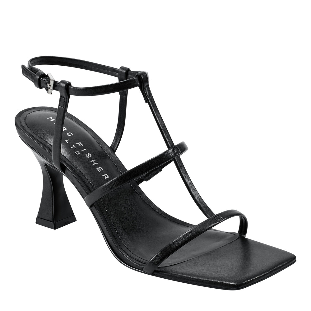 Marc Fisher Dennie Strappy Dress Sandal | Black Leather