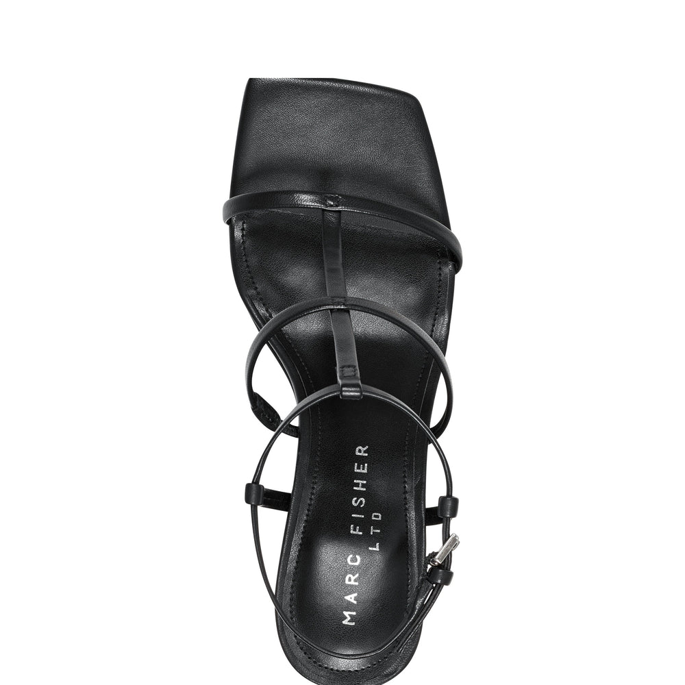 Marc Fisher Dennie Strappy Dress Sandal | Black Leather