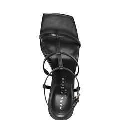 Marc Fisher Dennie Strappy Dress Sandal | Black Leather
