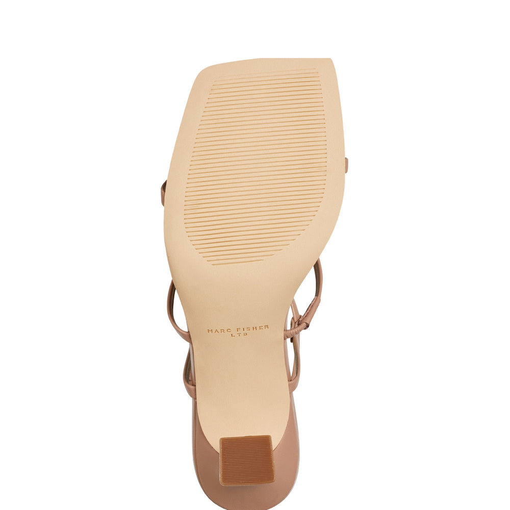 Marc Fisher Dennie Strappy Dress Sandal | Natural Leather