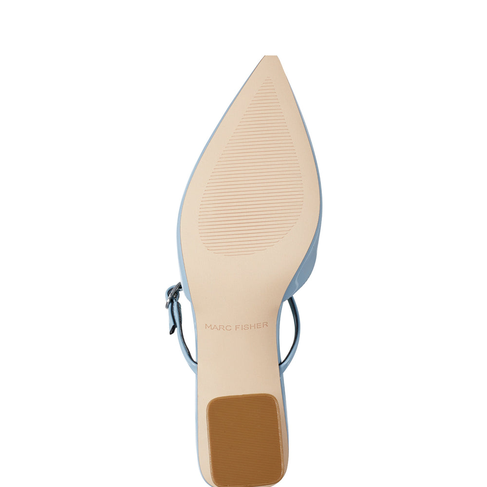 Marc Fisher Lakey Heeled Mule | Light Blue
