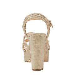 Marc Fisher Cairo Platform Sandal | Medium Natural