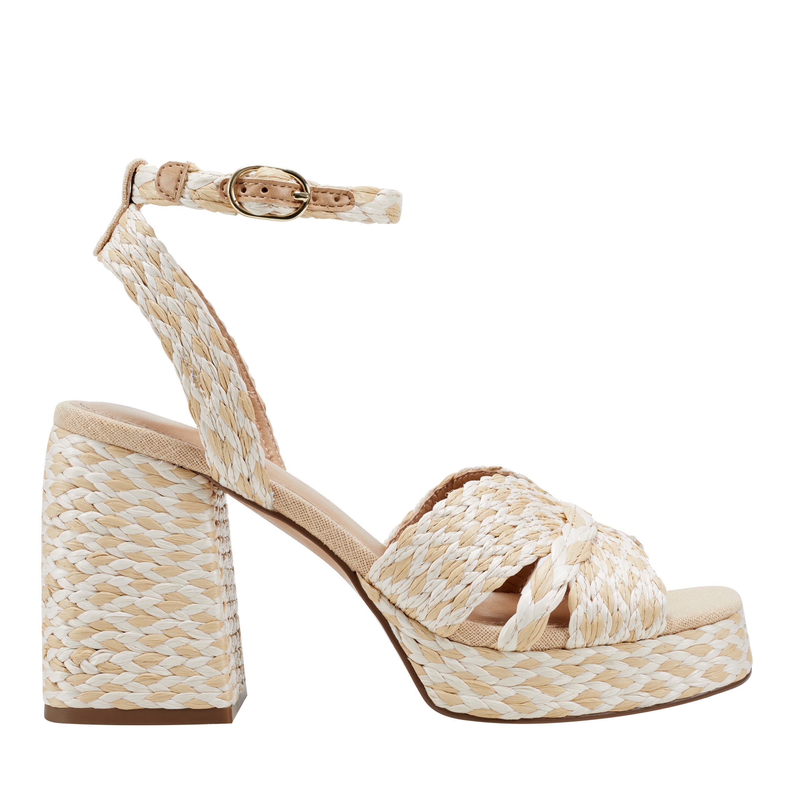 Marc Fisher Janie Platform Sandal | Light Natural