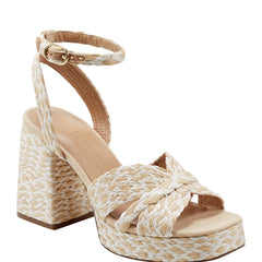 Marc Fisher Janie Platform Sandal | Light Natural